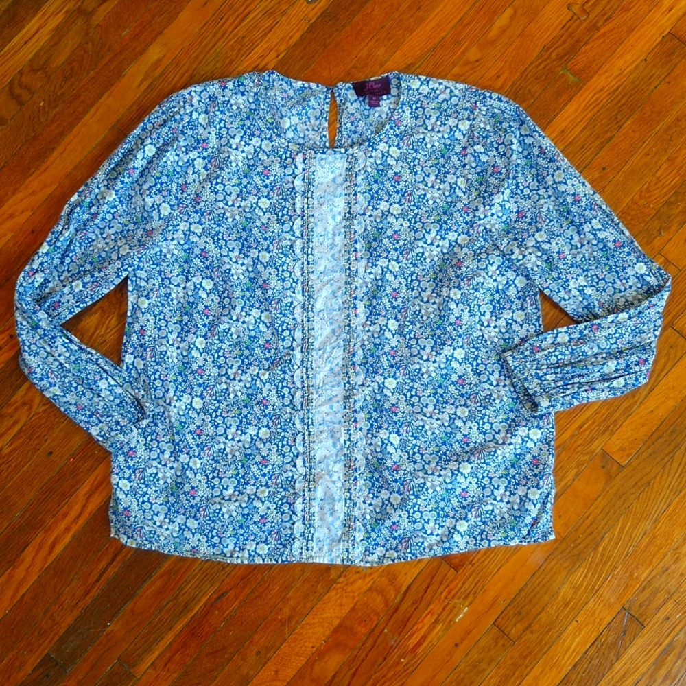 J Crew Liberty Cotton Blouse